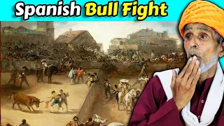 Villagers React To Spanish bull fighting ! Tribal People React To Bull Fight