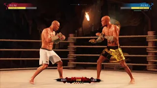 Anderson Silva vs Wanderlei Silva UFC 4 Kumite Fight (AI)