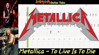 To Live Is To Die - Metallica - Guitar TABS Lesson