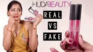 Real VS Fake Huda Beauty Liquid Matte Lipsticks | How To Identify Fake Makeup