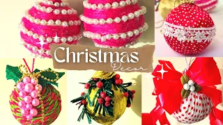 Simple Christmas decoration ideas|Christmas Ornamental Ball DIY |Low Budget Christmas Decorations