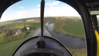 DHC-1 Chipmunk Farm Strip Landing