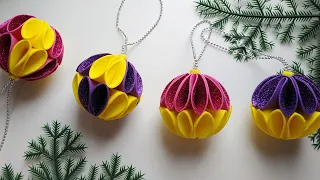 НОВОГОДНИЙ ШАР из фоамирана | Самый быстрый способ | Diy Christmas Ornaments glitter foam