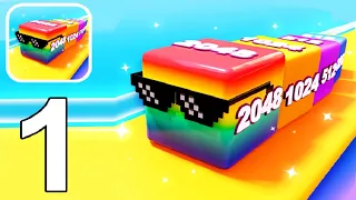Jelly Cube Run 2048 - Gameplay Walkthrough (Android) Part 1