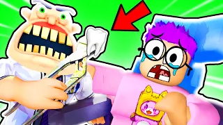 Can We ESCAPE The EVIL DENTIST In ROBLOX!? (2-Player Team Dentist Roblox Obby)