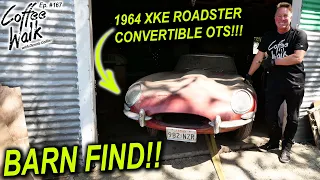 BARN FIND: 1964 JAGUAR XKE ROADSTER CONVERTIBLE OTS!!!