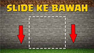 MCPE : Cara Membuat Pintu Rahasia Slide Ke Bawah Mudah - Tutorial Minecraft