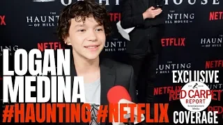 Logan Medina interviewed at #Netflix's The #Haunting of Hill House S1 Premiere Event