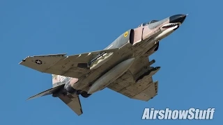 USAF F-4 Phantom II Arrival and Mini-Demo - EAA AirVenture Oshkosh 2015