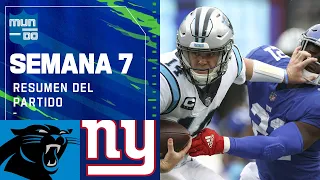 Carolina Panthers vs New York Giants | Semana 7 2021 NFL Game Highlights