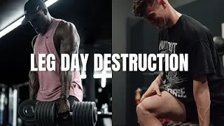 LEG DAY DESTRUCTION WHILE ANSWERING TOUGH QUESTIONS