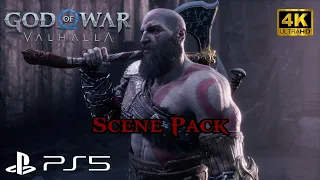 Kratos Scene Pack 4K || God of War Valhalla || No Captions