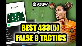 *Top Secret!*🔥 Elite 4-3-3(5) Custom Tactics to help counter the press & attack in EA FC 24!