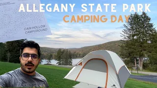 VLOG 7 - Allegany State Park Camping Day | Camping in the Rain | Upstate New York | Camping Vlog