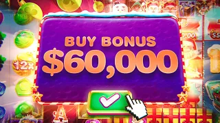 BUYING $60,000 worth of BONUS BUYS on Christmas Themed Slots!! (6x $10,000)