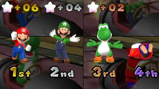 Mario Party 9 - Mario vs Luigi vs Yoshi vs Shy Guy - Toad Road