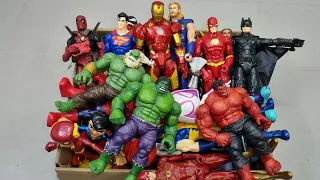 SPIDERMAN VS IRONMAN VS HULK VS CAPTAIN AMERICA VS THOR VS SUPERMAN SUPERHERO AVENGERS UNBOXING