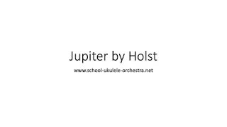 Jupiter by Holst rehearsal and practice video