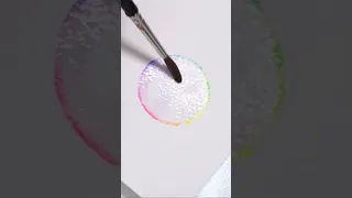 don't know what to paint? try this! | easy watercolor bubbles drawing idea #shorts #viralart