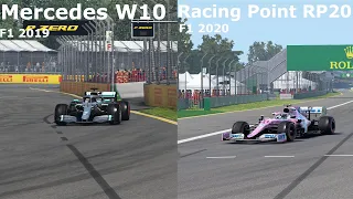 Mercedes W10 vs Racing Point RP20 | F1 2019 vs F1 2020