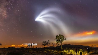 SpaceX Falcon 9 from Joshua Tree National Park