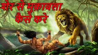 क्या करे अगर आपके सामने शेर आ जाये How to Survive a Lion Attack!