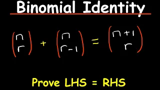 Binomial Identities Proof