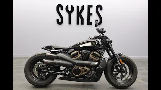 2022 Harley-Davidson Sportster S in Vivid Black with Cobra Exhausts