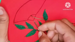 Elegant flower design//hand embroidery beautiful flower design//#embroidery #design