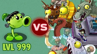 PvZ2 - 1 Peashooter Lvl 999 Vs All Zomboss |mod|