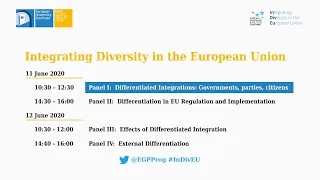 InDivEU Mid-term Conference | Differentiated Integration: Governments, parties, citizens