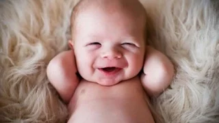 Детский смех, смех ребенка. Children's laughter, laughing baby.