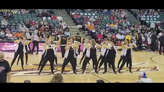 Wine and Goldies dancing at Cleveland Charge game 2-4-2024