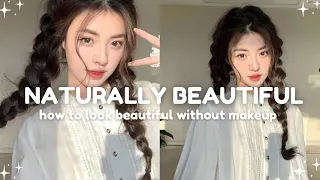 How to look pretty WITHOUT using makeup 🎀 || easy ways to look pretty