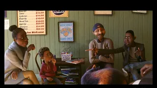 Joe y 22 van donde dez el peluquero  (soul de disney pixar)