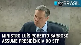 Ministro Luís Roberto Barroso assume presidência do STF | SBT Brasil (29/09/23)