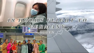 #Vlog2 | Làm gì trong chuyến bay 18 tiếng đến Đức? Ăn gì ở sân bay Dubai?