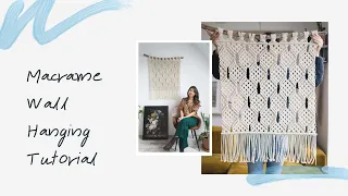 Macrame Wall Hanging Tutorial / Easy pattern for beginners
