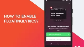 How to enable the FloatingLyrics in the Musixmatch App?