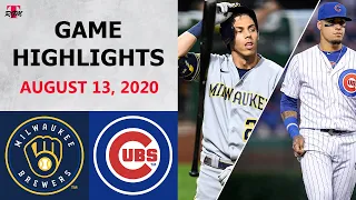 Milwaukee Brewers vs. Chicago Cubs Highlights | August 13, 2020 (Darvish vs. Anderson)