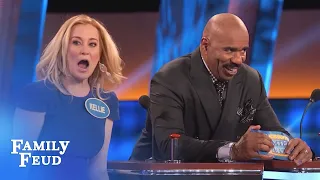 Kellie Pickler needs a BIGGER BUZZER! | Celebrity Family Feud | OUTTAKE