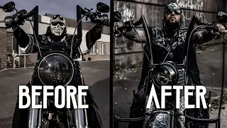 Sose The Ghost Shows His Harley Davidson Softail Slim - Before and After