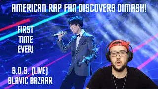 FIRST TIME EVER! American Reacts to Dimash Kudaibergen - S.O.S. at Slavic Bazaar (LIVE)