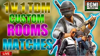 CUSTOM ROOMS & 1 V 1 TDM ROOMS MATCHES / BGMI WITH KOMAL / DISABLE GIRL GAMER