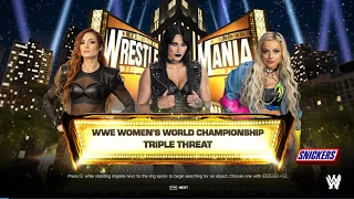 WWE 2K24 | Rhea Ripley Vs Becky Lynch Vs Liv Morgan - Triple Threat Match