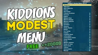 KIDDIONS MODEST MENU | FREE DOWNLOAD | BEST GTA 5 MOD MENU