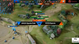 EVOS ESPORTS vs AHQ ESPORTS - Game 2 - Bảng A - AIC 2019 - Đứng dậy từ vấp ngã