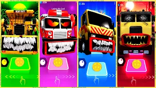 coffin dance - Dump Truck Eater vs Fire Truck Eater vs Tow Truck Eater vs Truck Eater | tiles hop 👑