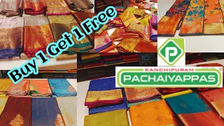 T Nagar Pachaiyappas Low Budget || Tissue || Wedding silk || Art Silk Buy 1 get 1 sarees collections