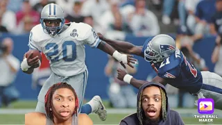 NOBODY COULD TACKLE BARRY!! Ki & Jdot Reacts to Barry Sanders Highlights (Final Version)